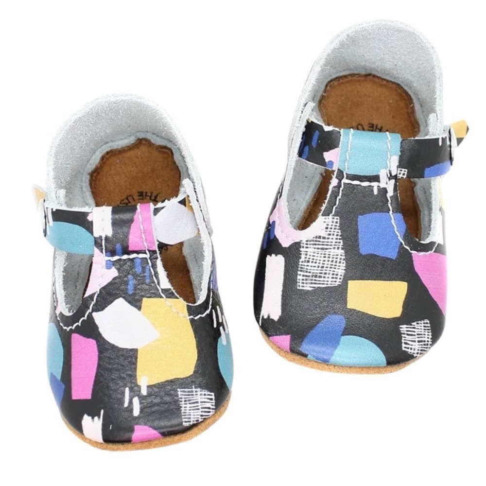Mon Petit Mary Jane’s Genuine Italian Leather Shoes Baby-4 Suede Non-slip Bottom